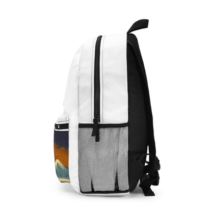 Zen Mountain Backpack with Meditation Design