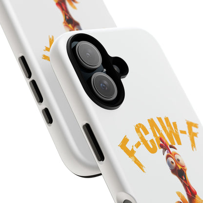 Funny Chicken Phone Case, F-CAW-F Design, Cute Gift, Animal Lover Accessory, Quirky Phone Cover, Birthday Present