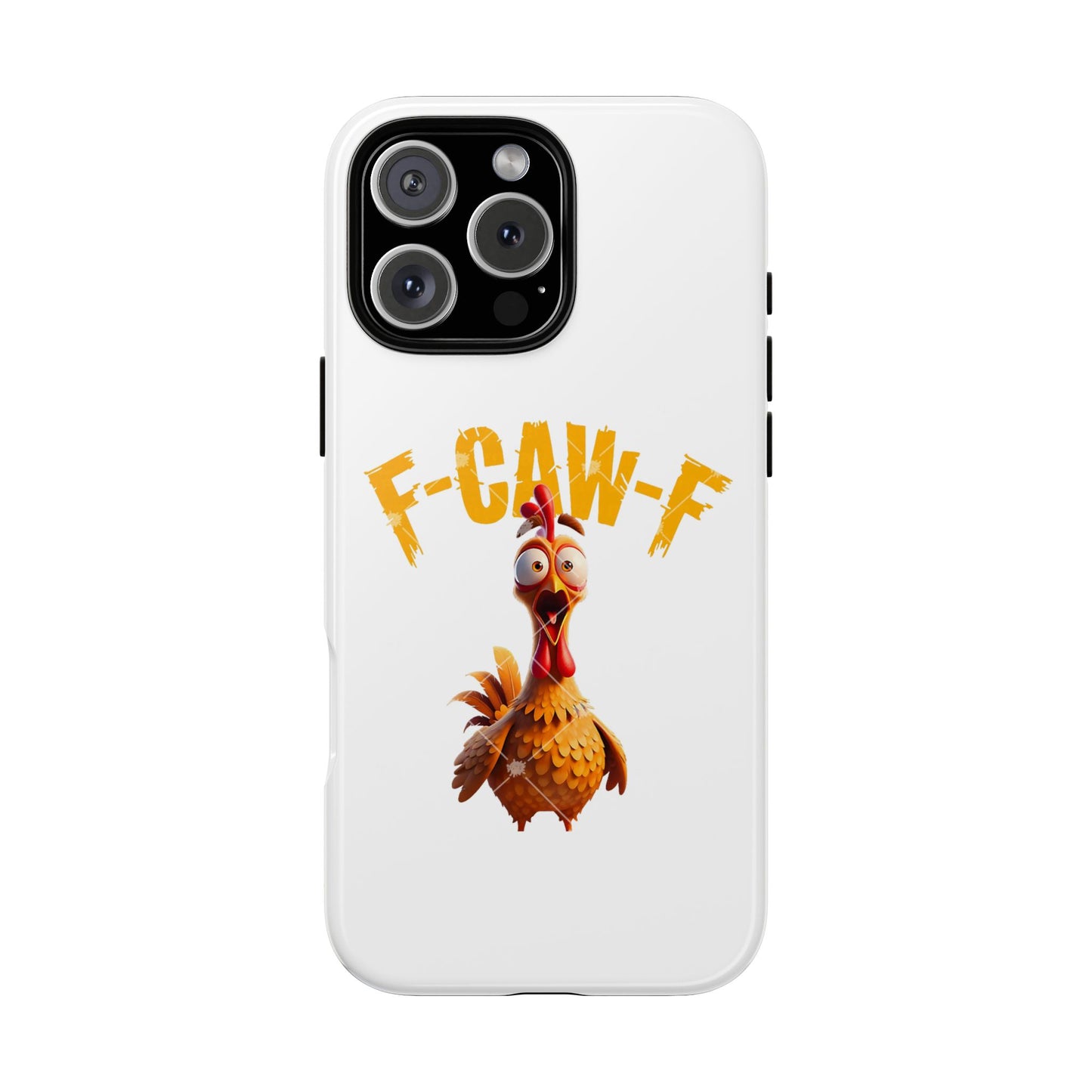Funny Chicken Phone Case, F-CAW-F Design, Cute Gift, Animal Lover Accessory, Quirky Phone Cover, Birthday Present