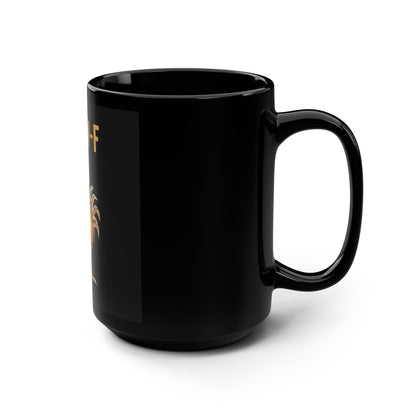 Funny Chicken F-Caw-F Black Mug, 15oz – Perfect for Coffee Lovers