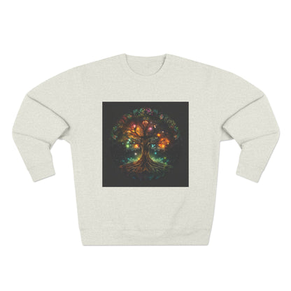 Illuminated Tree of Life Unisex Crewneck Sweatshirt
