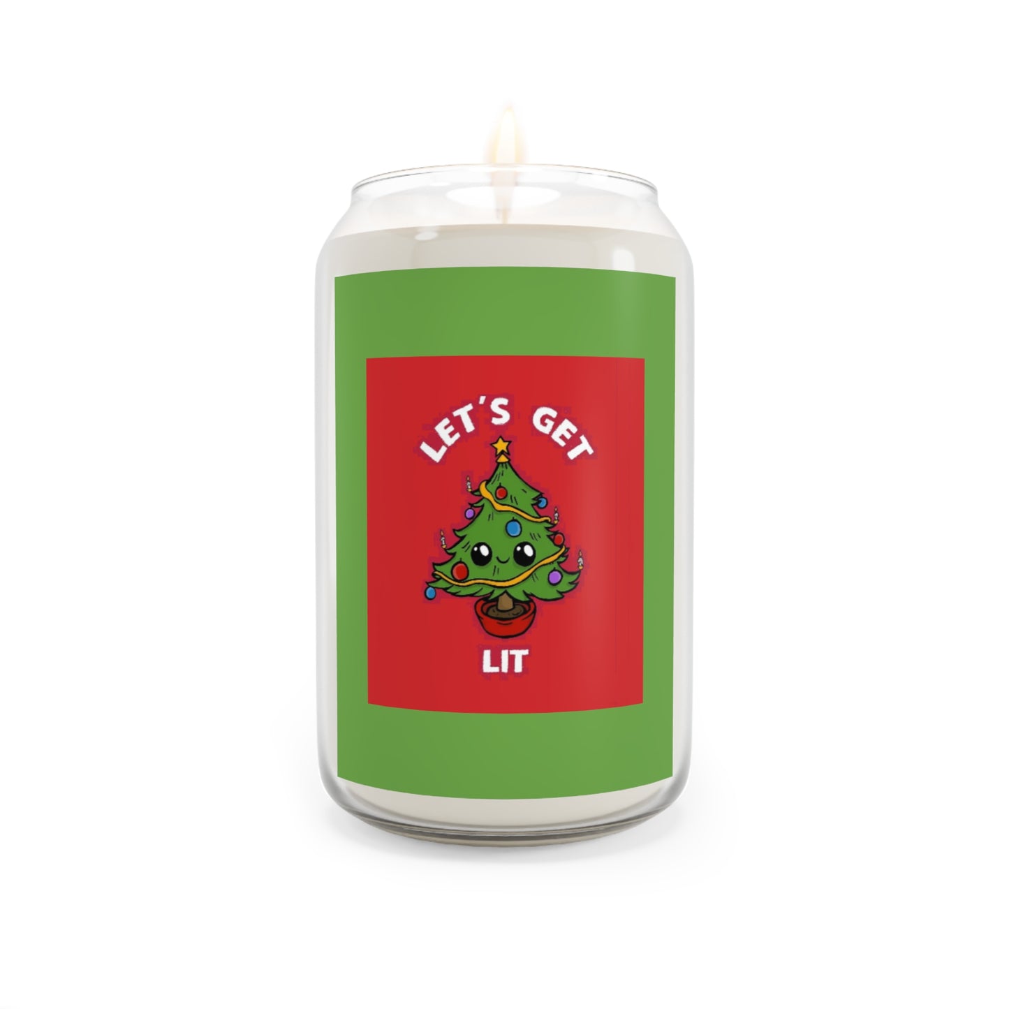 Festive Scented Soy Candle - 'Let's Get Lit'