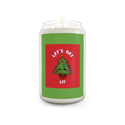 Festive Scented Soy Candle - 'Let's Get Lit'