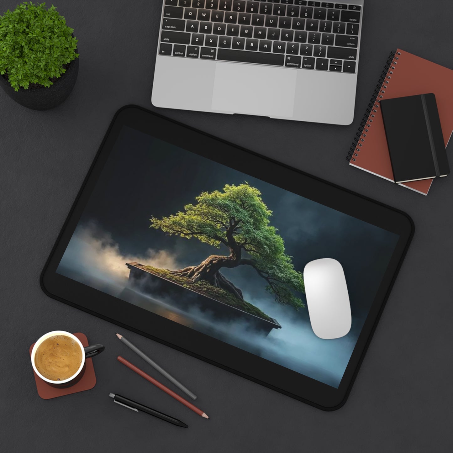 Bonsai Tree Desk Mat - Inspirational Home Office Decor