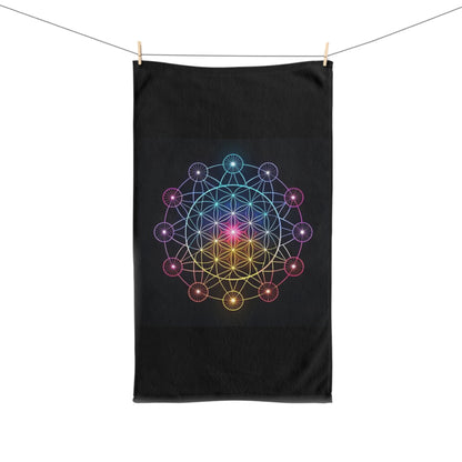 Mandala-Inspired Hand Towel for Spiritual Wellness