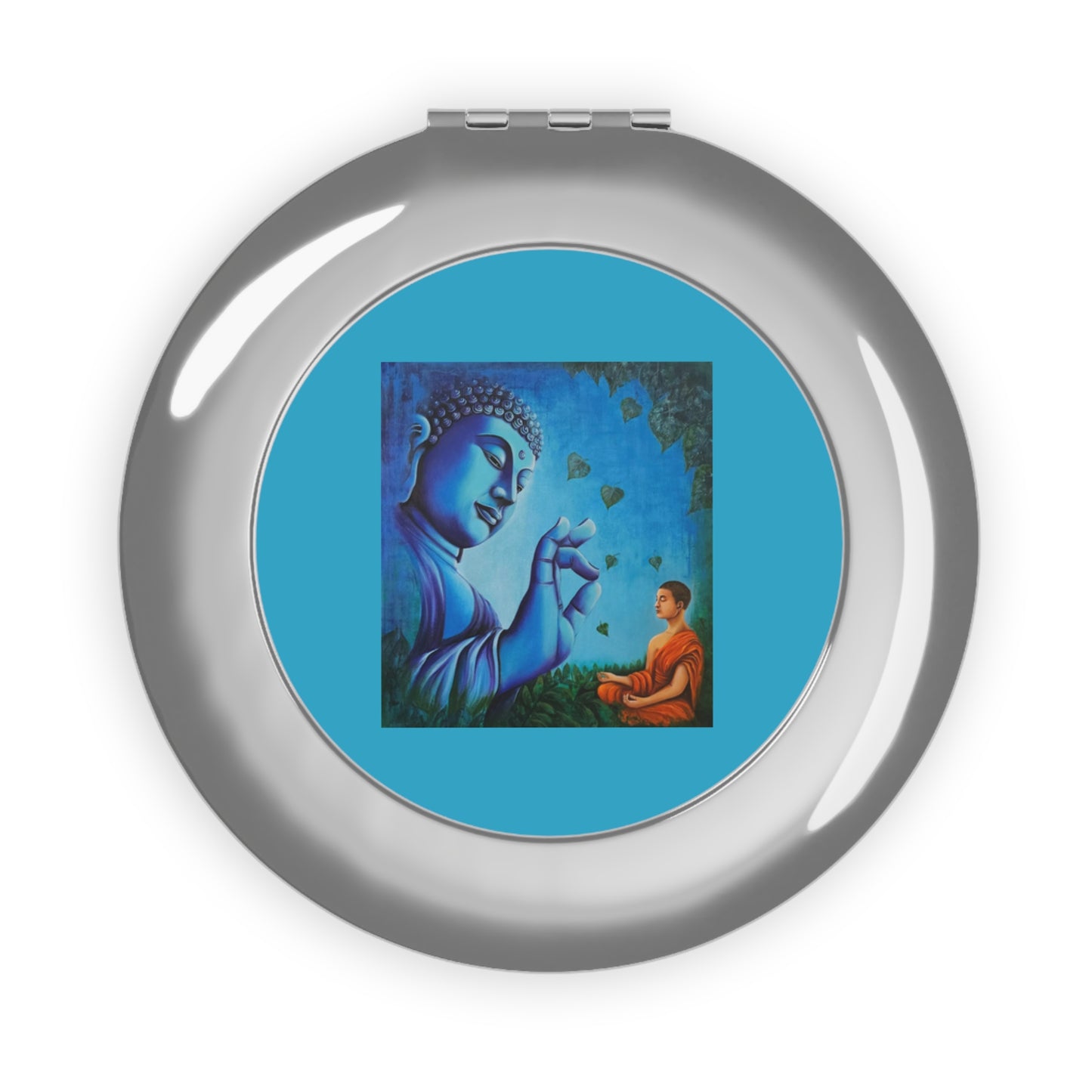 Buddha Compact Travel Mirror | Inspirational Makeup Mirror, Gifts for Her, Spiritual Decor, Travel Essentials, Self-Care Item