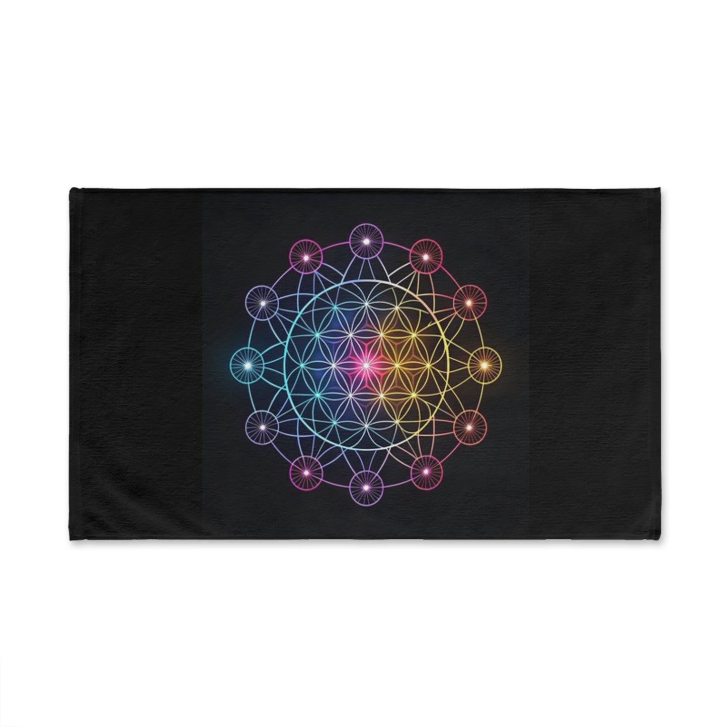 Mandala-Inspired Hand Towel for Spiritual Wellness