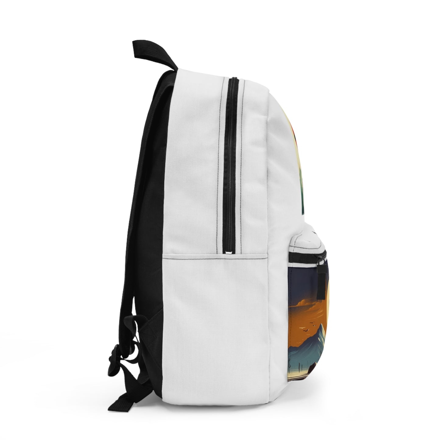 Zen Mountain Backpack with Meditation Design