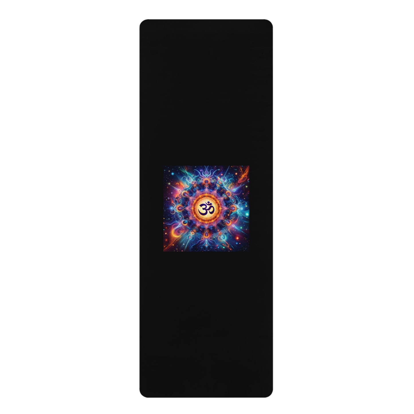 Cosmic Om Rubber Yoga Mat for Mindful Practice