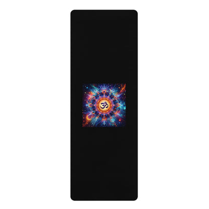 Cosmic Om Rubber Yoga Mat for Mindful Practice