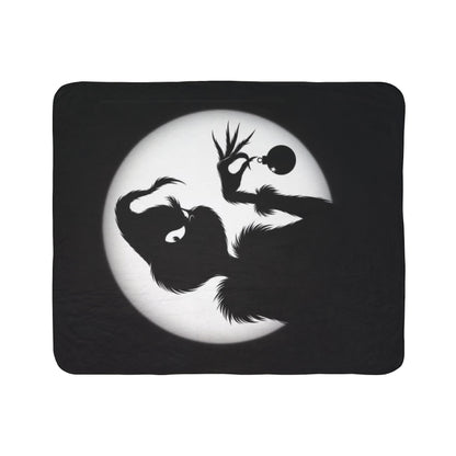 Grinch Sherpa Blanket