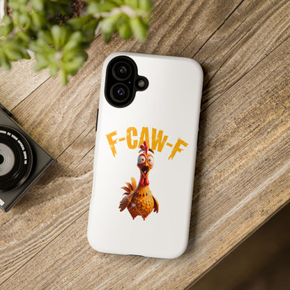 Funny Chicken Phone Case, F-CAW-F Design, Cute Gift, Animal Lover Accessory, Quirky Phone Cover, Birthday Present