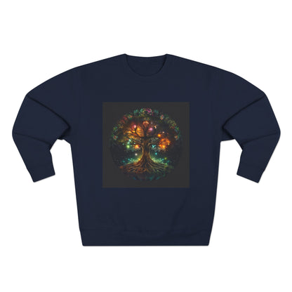 Illuminated Tree of Life Unisex Crewneck Sweatshirt