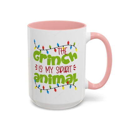 Grinch Spirit Animal Mug, Funny Holiday Coffee Mug, Christmas Gift, Grinch Lovers, Cute Coffee Cup