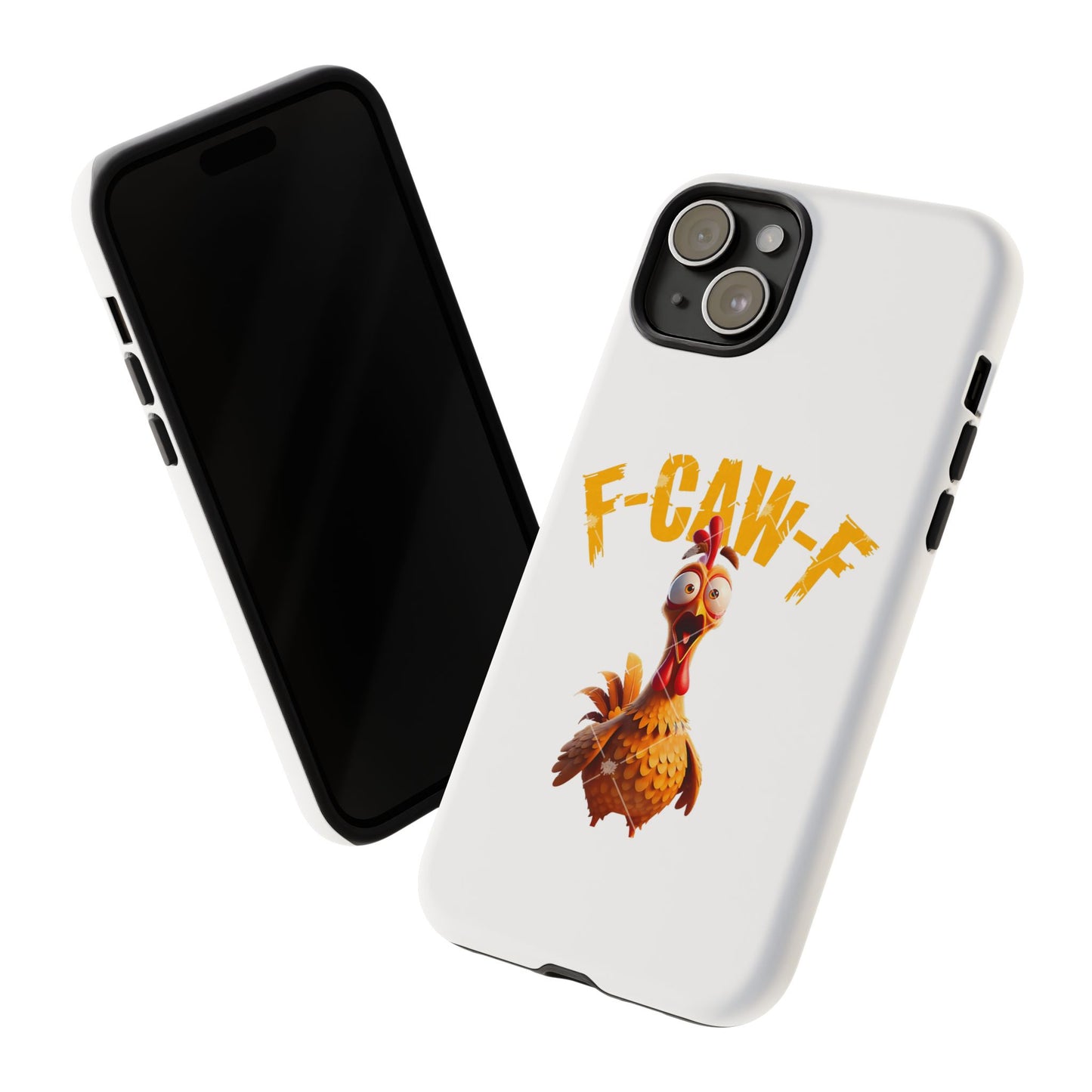 Funny Chicken Phone Case, F-CAW-F Design, Cute Gift, Animal Lover Accessory, Quirky Phone Cover, Birthday Present