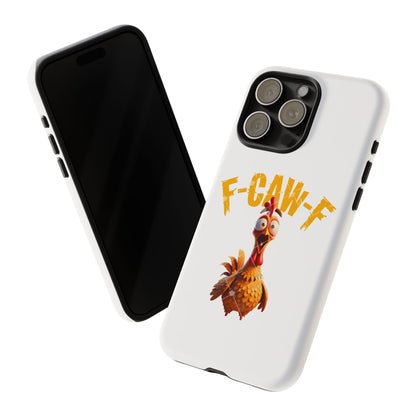 Funny Chicken Phone Case, F-CAW-F Design, Cute Gift, Animal Lover Accessory, Quirky Phone Cover, Birthday Present