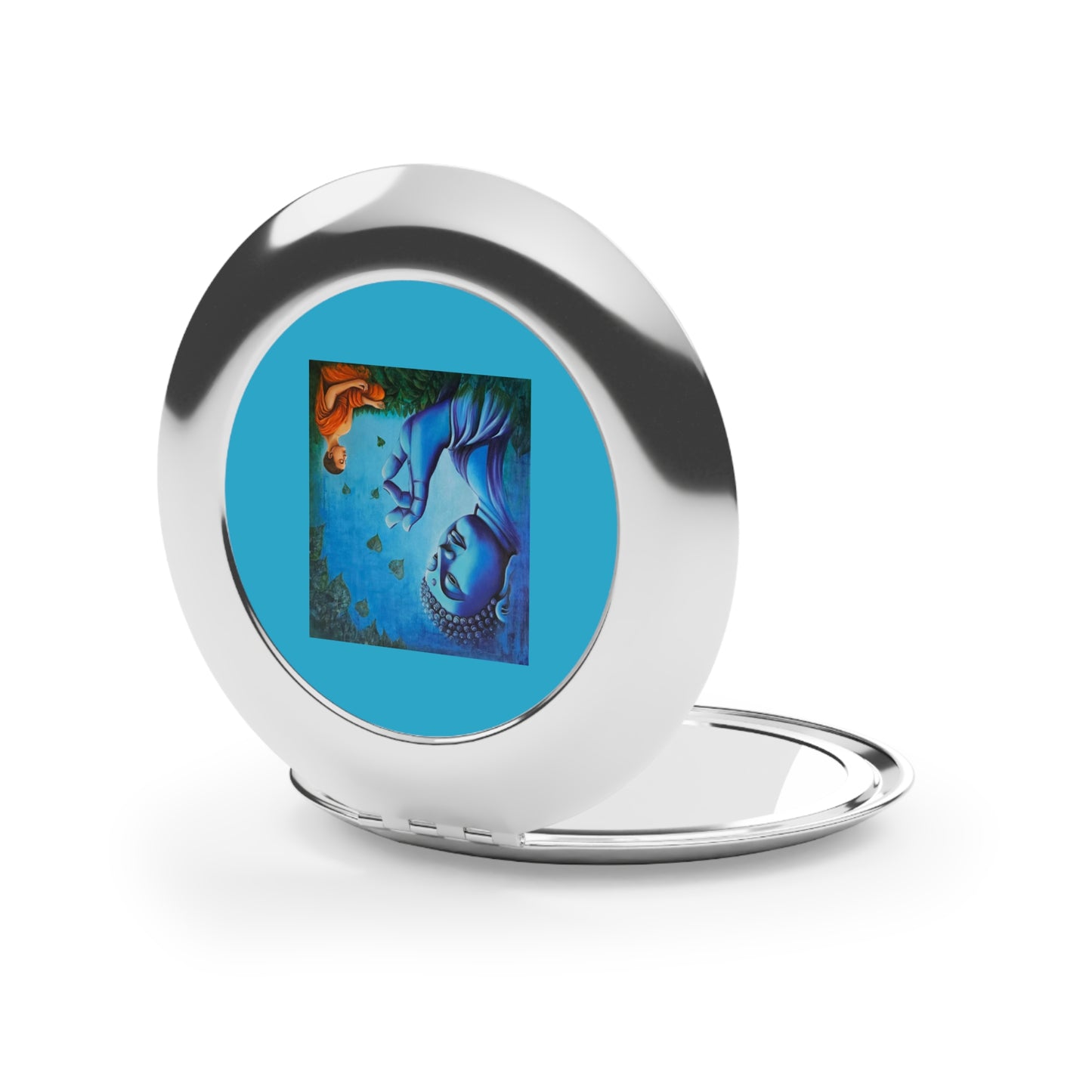 Buddha Compact Travel Mirror | Inspirational Makeup Mirror, Gifts for Her, Spiritual Decor, Travel Essentials, Self-Care Item