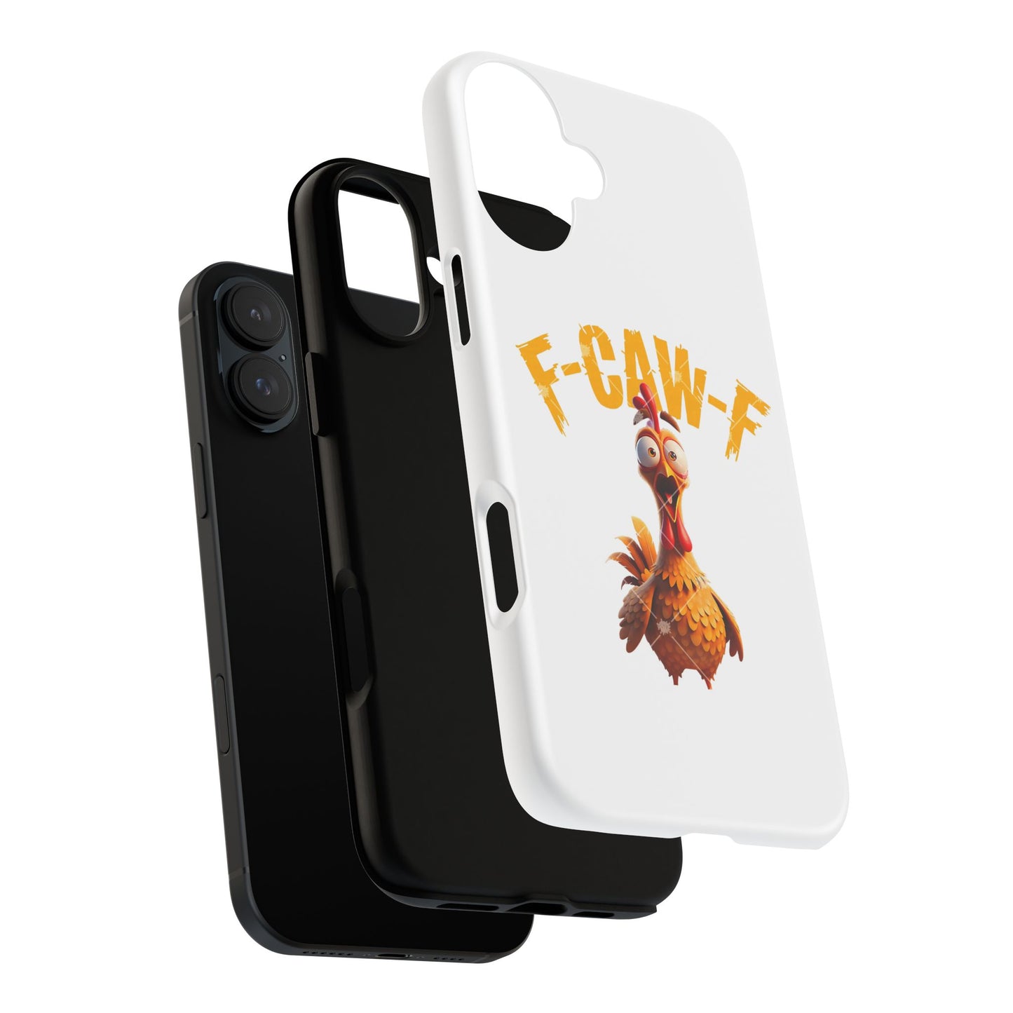 Funny Chicken Phone Case, F-CAW-F Design, Cute Gift, Animal Lover Accessory, Quirky Phone Cover, Birthday Present