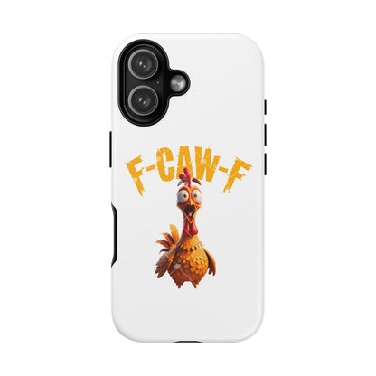 Funny Chicken Phone Case, F-CAW-F Design, Cute Gift, Animal Lover Accessory, Quirky Phone Cover, Birthday Present