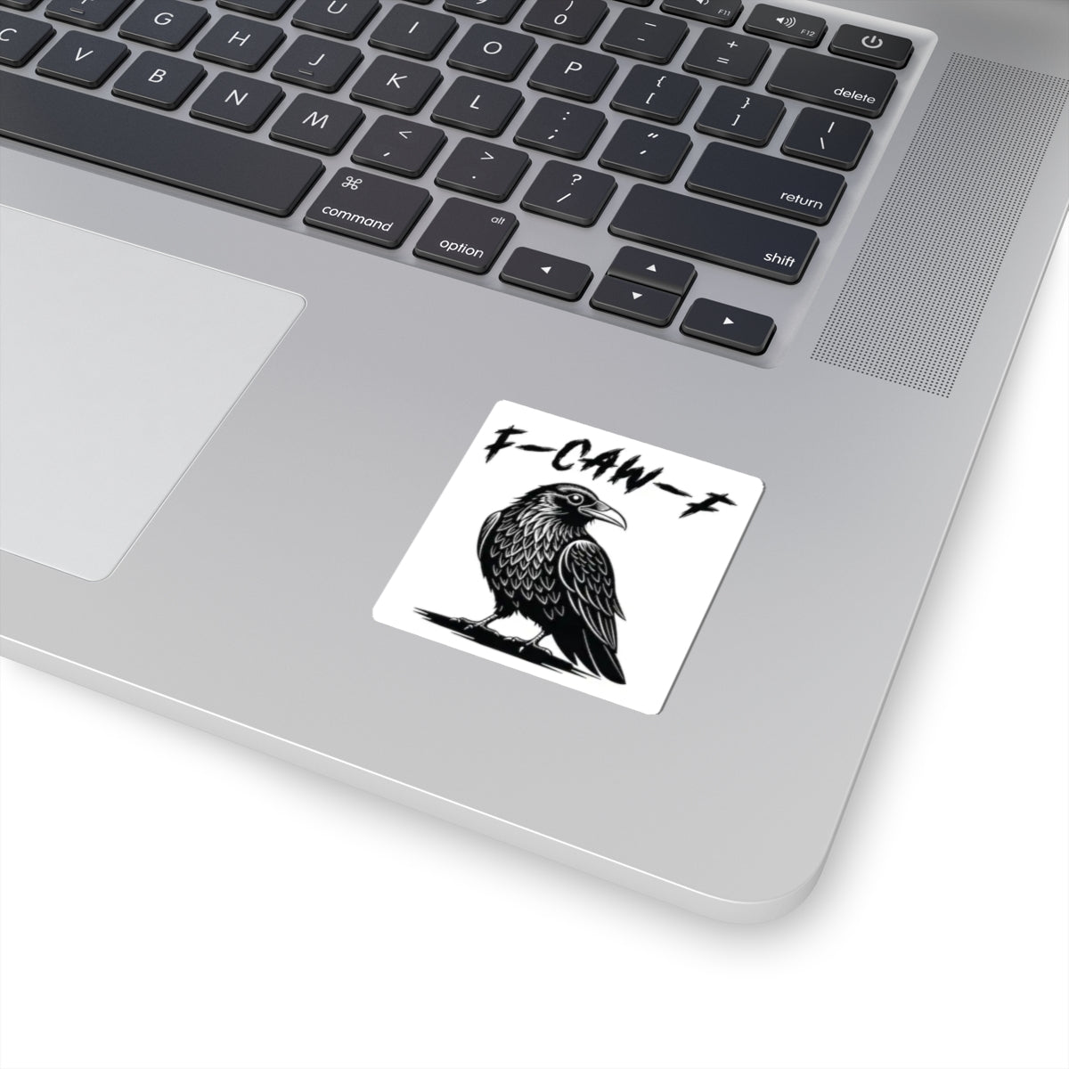 F-CAW-F Raven Kiss-Cut Stickers - Edgy Gothic Decor for Laptop and More