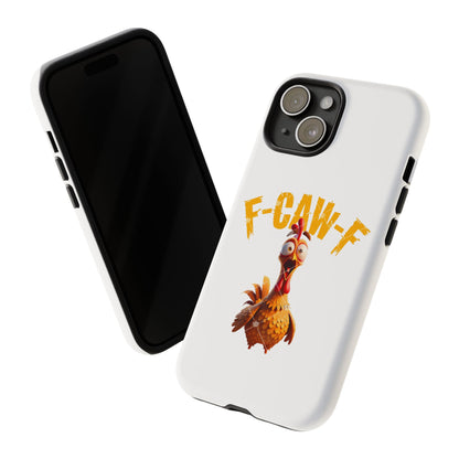Funny Chicken Phone Case, F-CAW-F Design, Cute Gift, Animal Lover Accessory, Quirky Phone Cover, Birthday Present