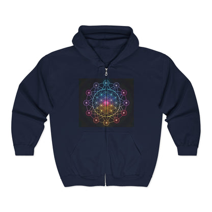Cosmic Energy Unisex Full Zip Hoodie