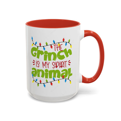 Grinch Spirit Animal Mug, Funny Holiday Coffee Mug, Christmas Gift, Grinch Lovers, Cute Coffee Cup