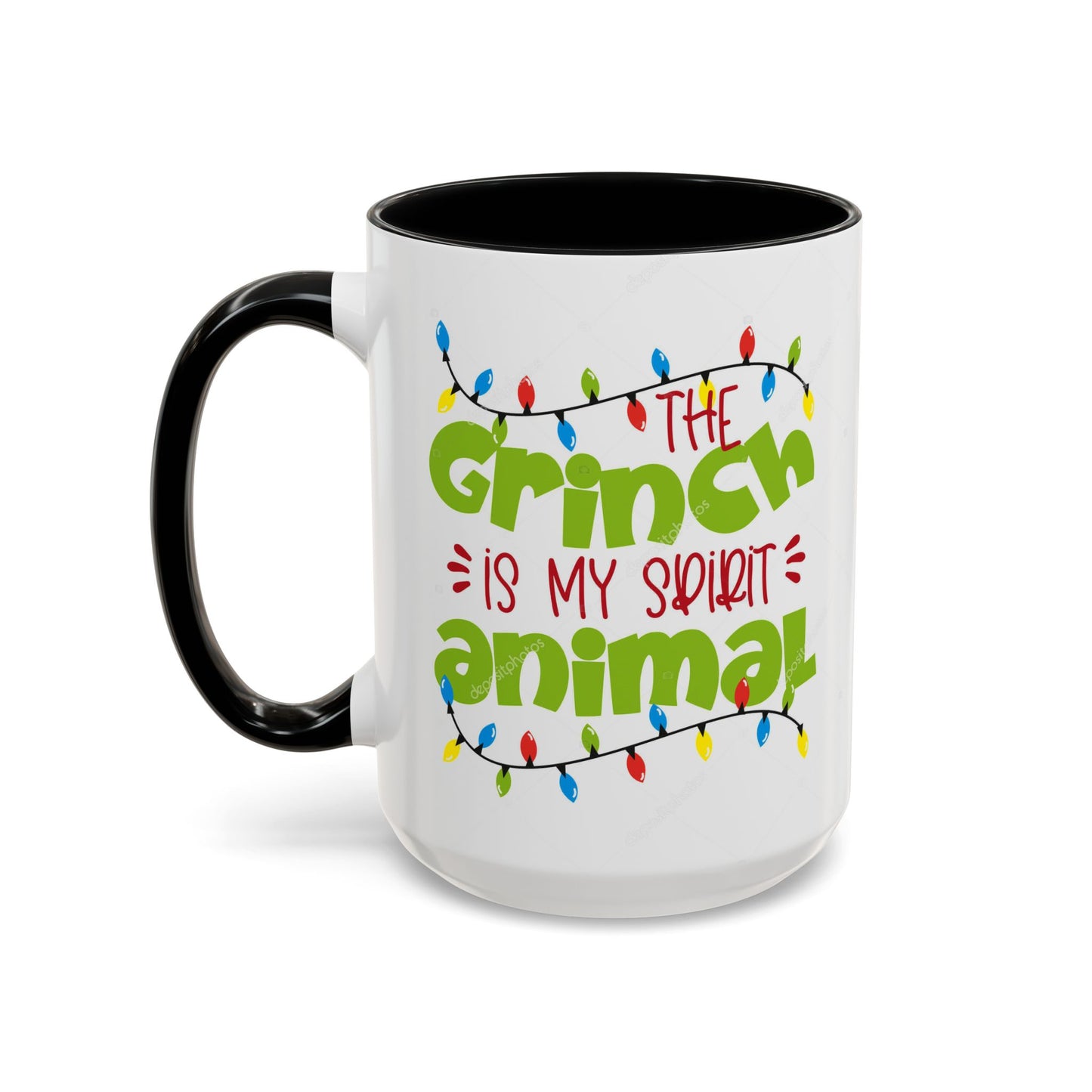 Grinch Spirit Animal Mug, Funny Holiday Coffee Mug, Christmas Gift, Grinch Lovers, Cute Coffee Cup