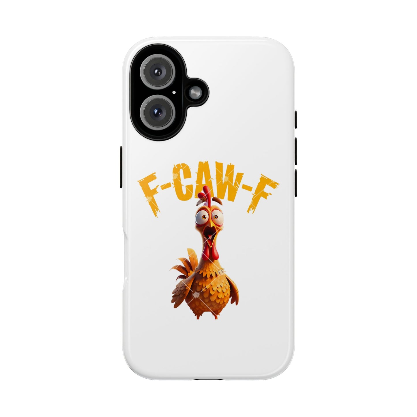 Funny Chicken Phone Case, F-CAW-F Design, Cute Gift, Animal Lover Accessory, Quirky Phone Cover, Birthday Present