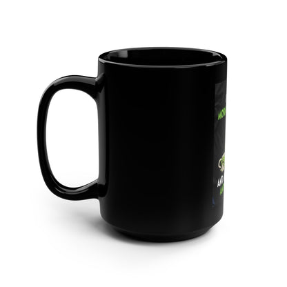 Funny Grinch Mug - 15oz Black Coffee Cup for Morning Haters