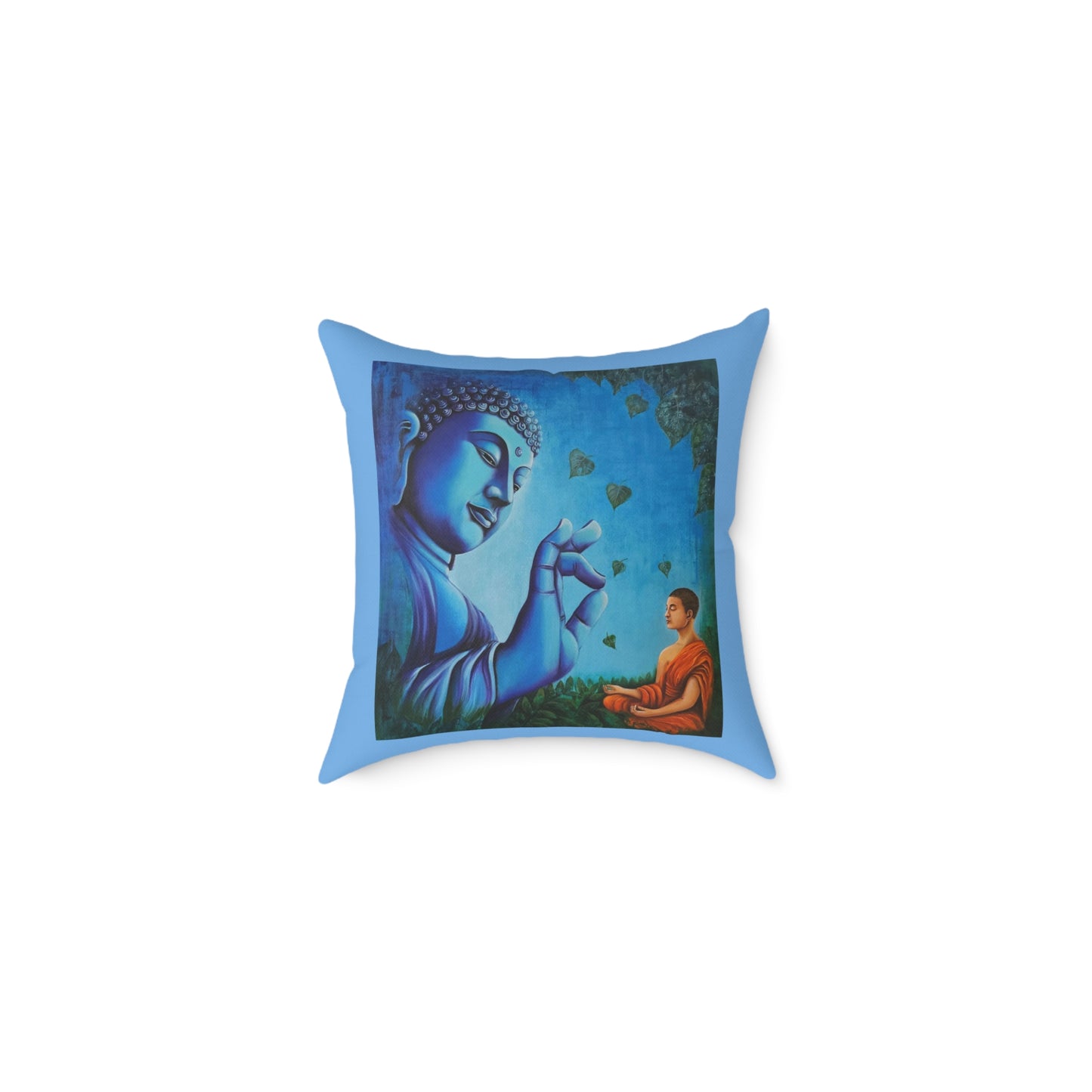 Buddha Serenity Square Poly Canvas Pillow