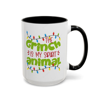 Grinch Spirit Animal Mug, Funny Holiday Coffee Mug, Christmas Gift, Grinch Lovers, Cute Coffee Cup