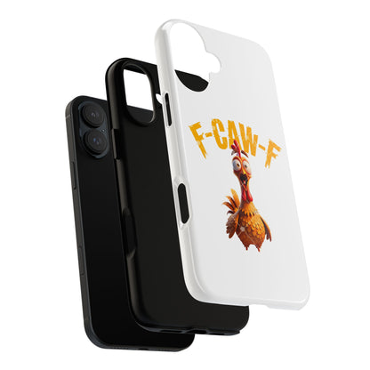 Funny Chicken Phone Case, F-CAW-F Design, Cute Gift, Animal Lover Accessory, Quirky Phone Cover, Birthday Present