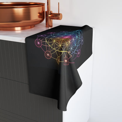 Mandala-Inspired Hand Towel for Spiritual Wellness