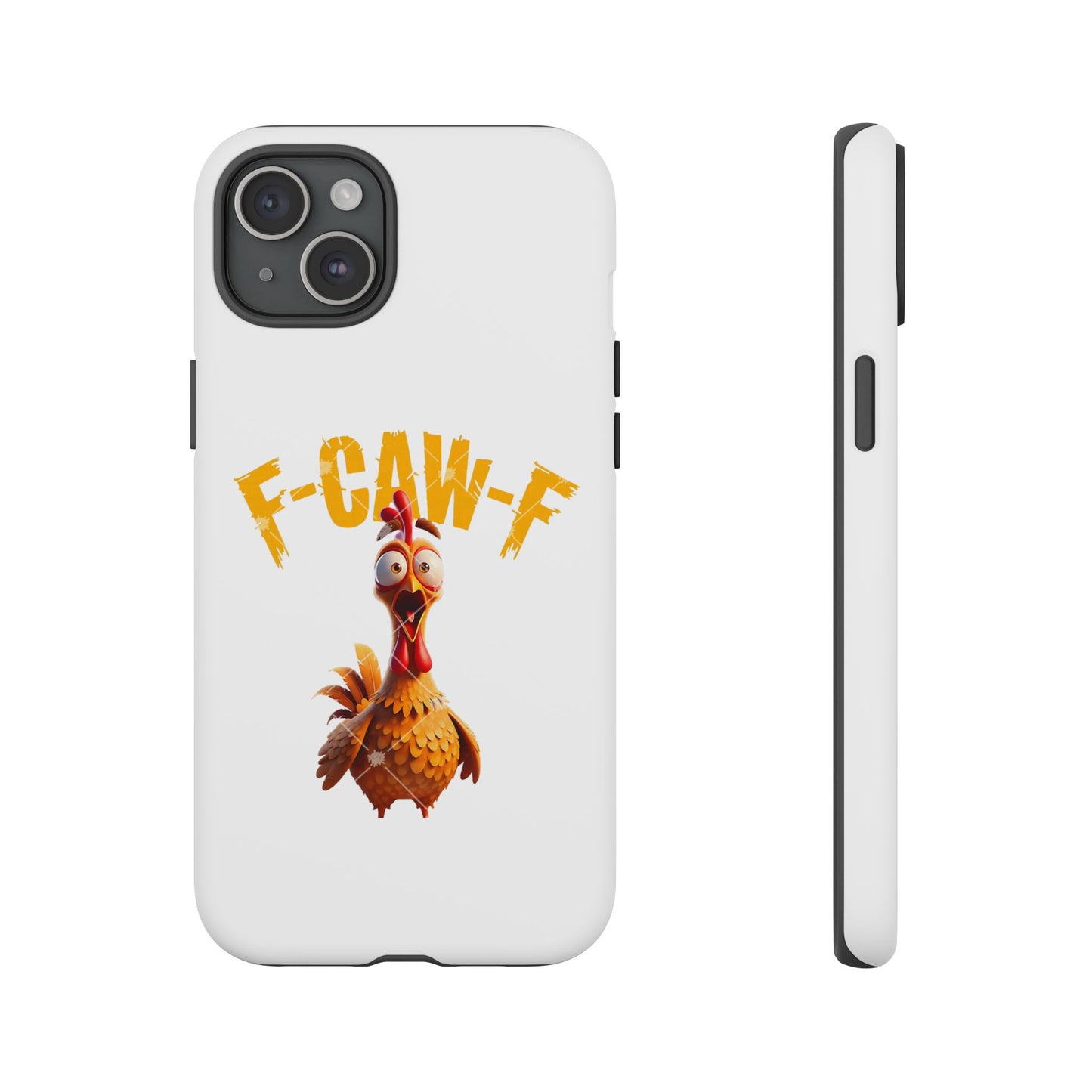 Funny Chicken Phone Case, F-CAW-F Design, Cute Gift, Animal Lover Accessory, Quirky Phone Cover, Birthday Present