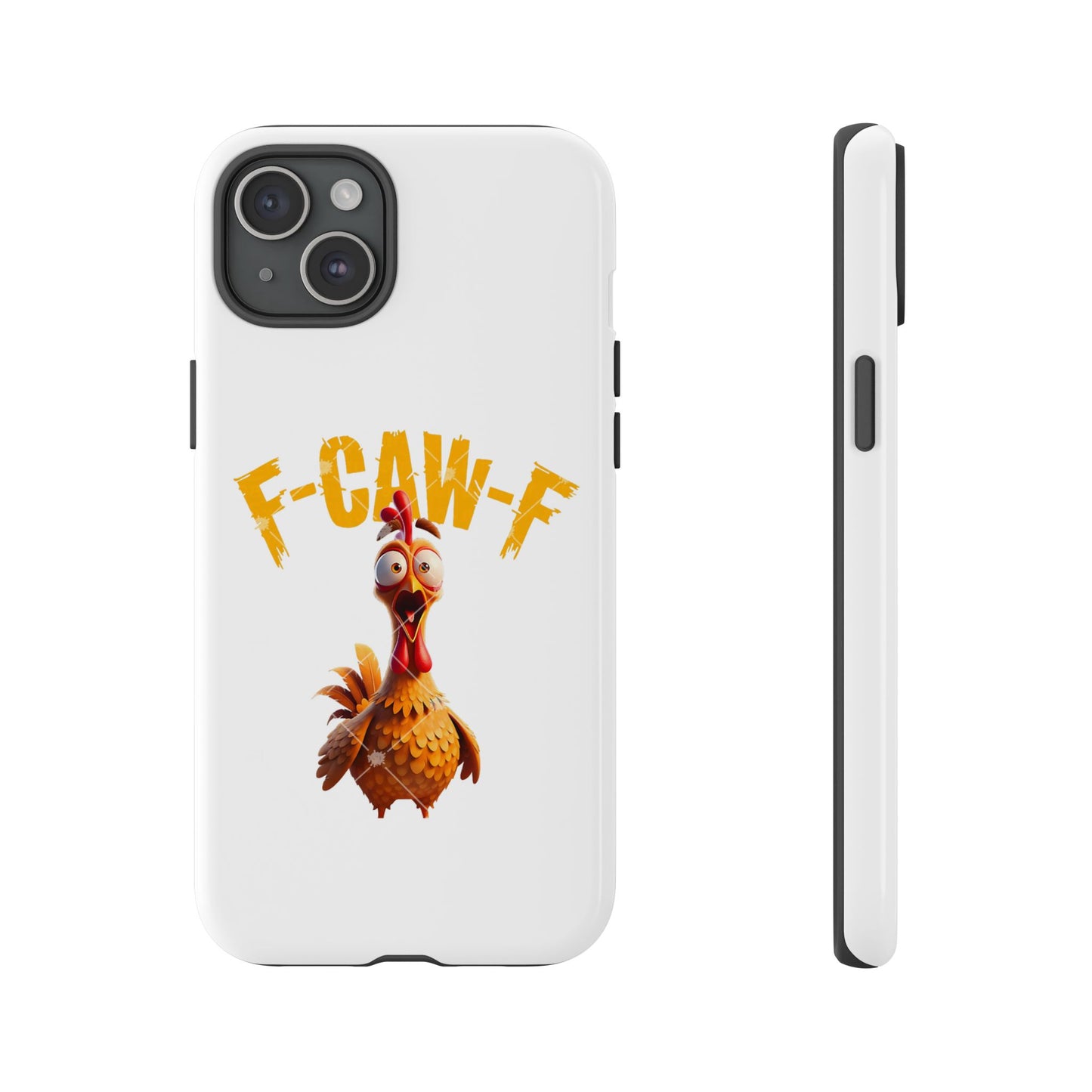 Funny Chicken Phone Case, F-CAW-F Design, Cute Gift, Animal Lover Accessory, Quirky Phone Cover, Birthday Present