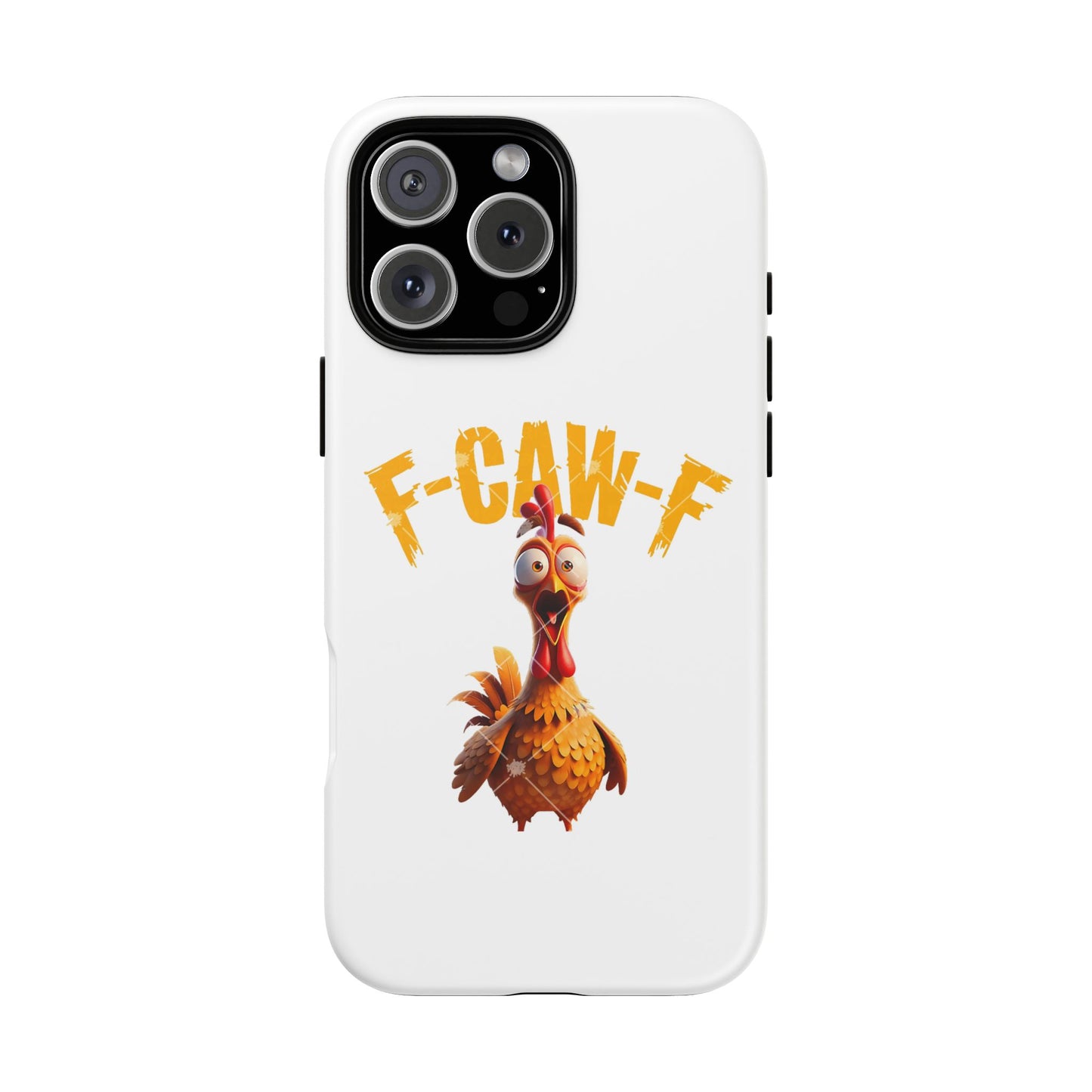 Funny Chicken Phone Case, F-CAW-F Design, Cute Gift, Animal Lover Accessory, Quirky Phone Cover, Birthday Present
