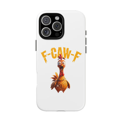 Funny Chicken Phone Case, F-CAW-F Design, Cute Gift, Animal Lover Accessory, Quirky Phone Cover, Birthday Present