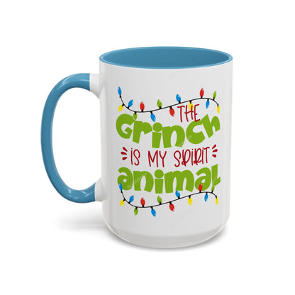Grinch Spirit Animal Mug, Funny Holiday Coffee Mug, Christmas Gift, Grinch Lovers, Cute Coffee Cup
