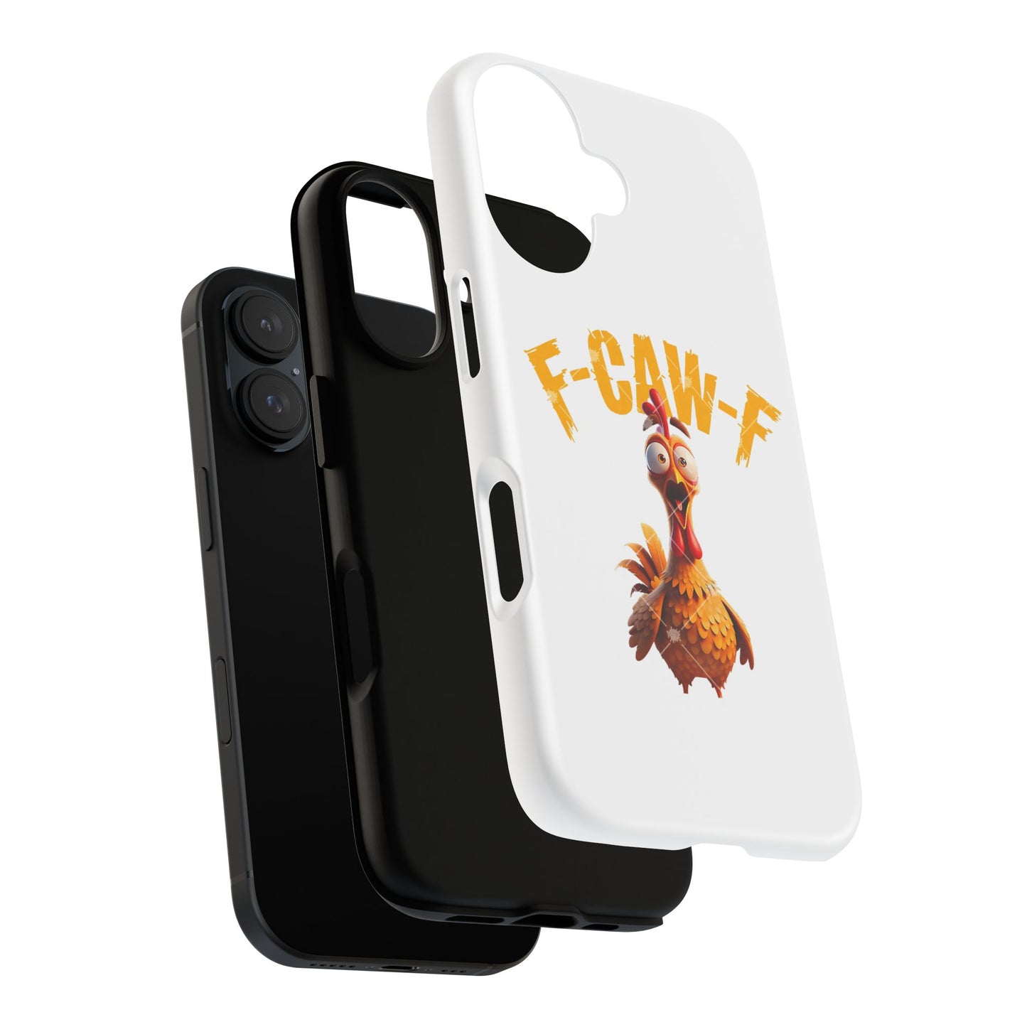 Funny Chicken Phone Case, F-CAW-F Design, Cute Gift, Animal Lover Accessory, Quirky Phone Cover, Birthday Present