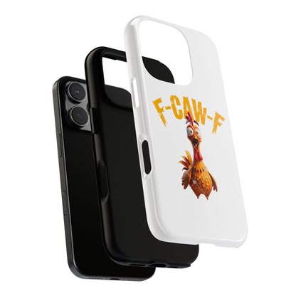Funny Chicken Phone Case, F-CAW-F Design, Cute Gift, Animal Lover Accessory, Quirky Phone Cover, Birthday Present