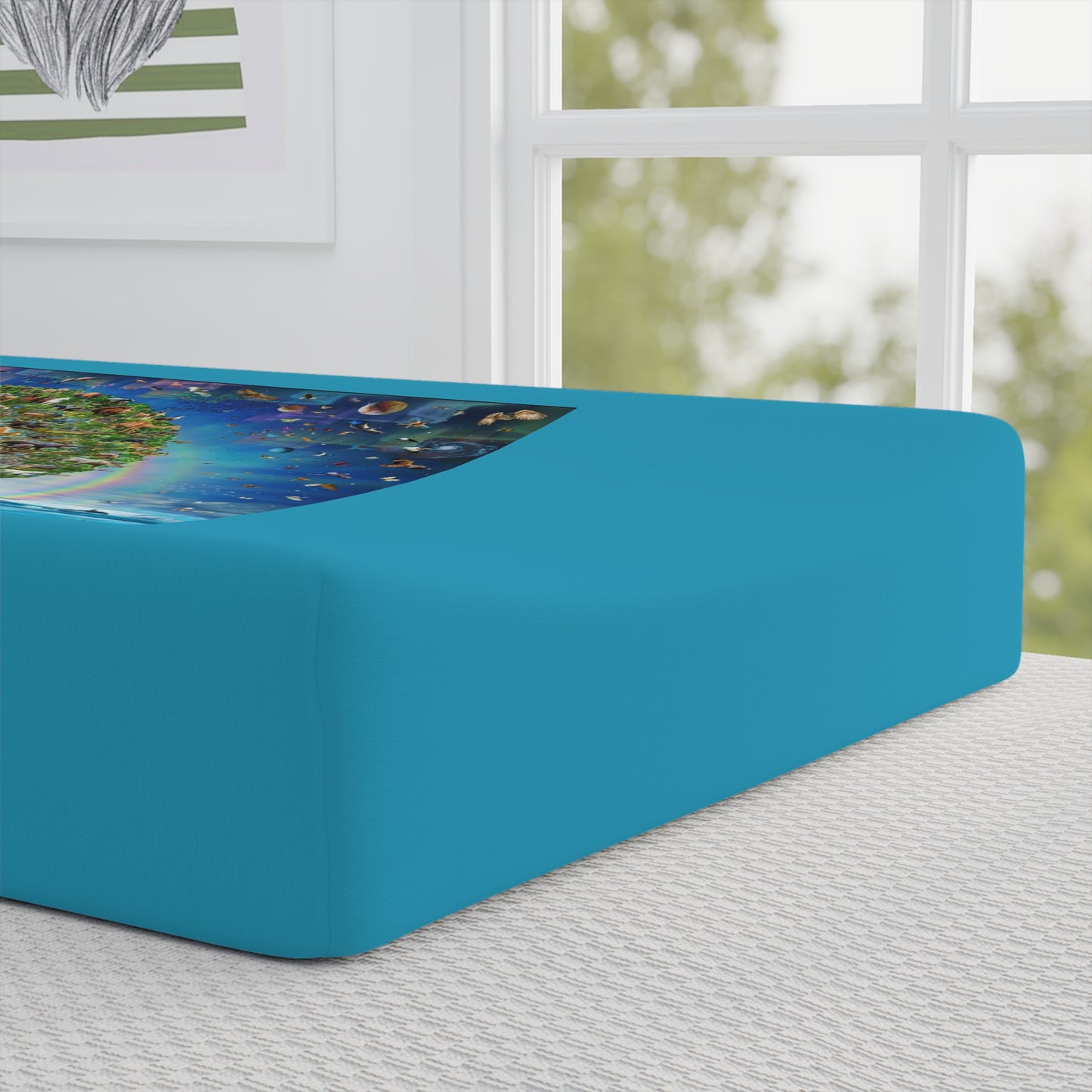 Vibrant Tree of Life Baby Changing Pad Cover