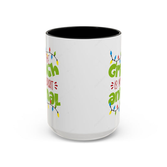 Grinch Spirit Animal Mug, Funny Holiday Coffee Mug, Christmas Gift, Grinch Lovers, Cute Coffee Cup