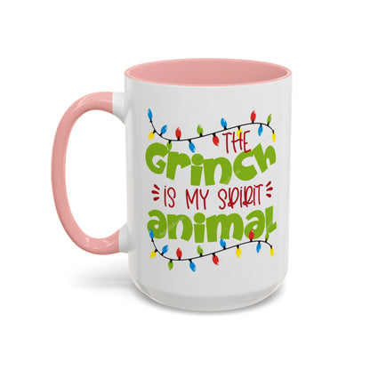 Grinch Spirit Animal Mug, Funny Holiday Coffee Mug, Christmas Gift, Grinch Lovers, Cute Coffee Cup