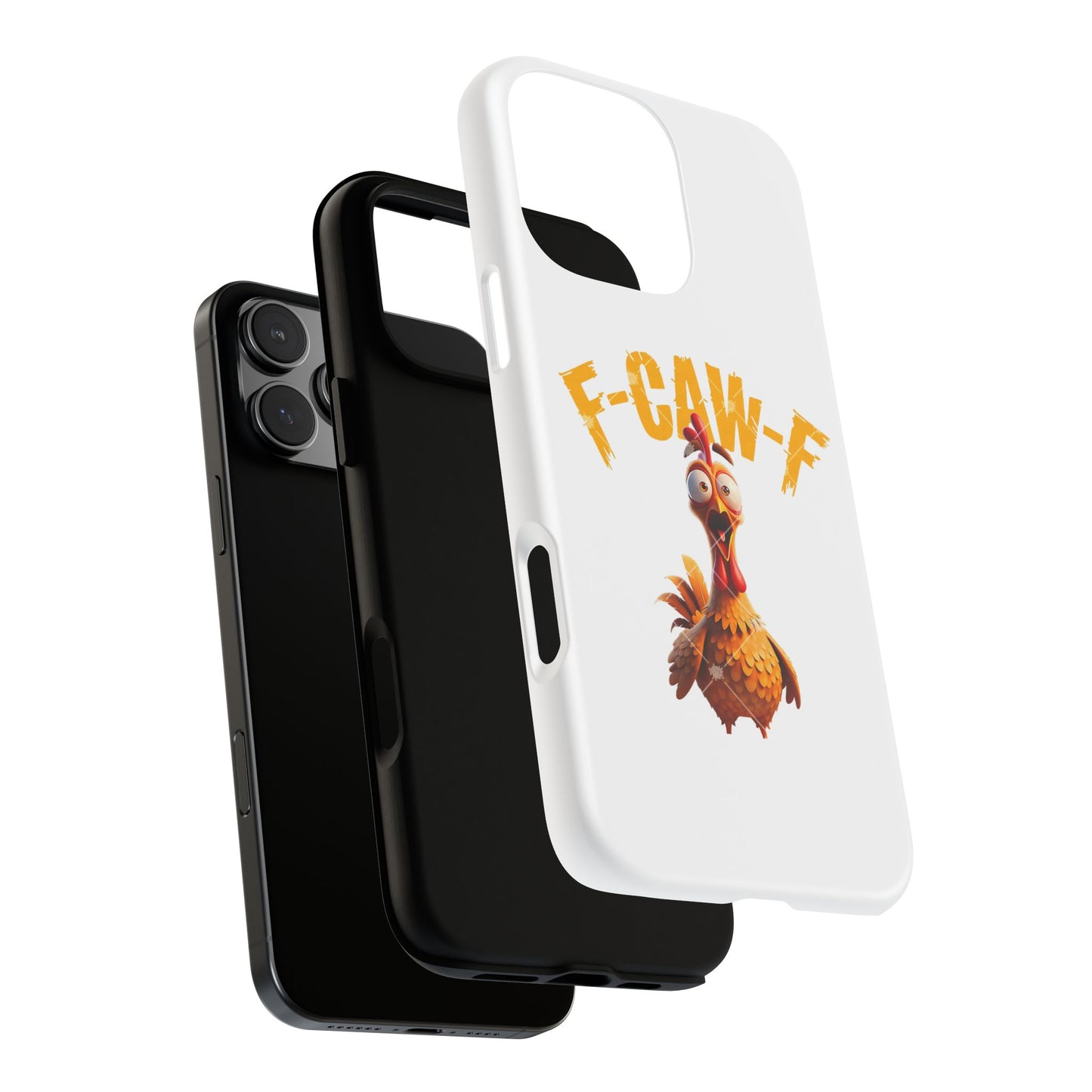 Funny Chicken Phone Case, F-CAW-F Design, Cute Gift, Animal Lover Accessory, Quirky Phone Cover, Birthday Present