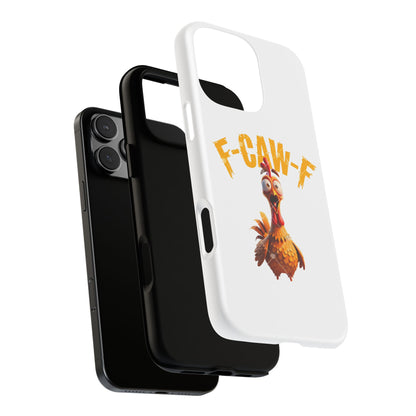 Funny Chicken Phone Case, F-CAW-F Design, Cute Gift, Animal Lover Accessory, Quirky Phone Cover, Birthday Present