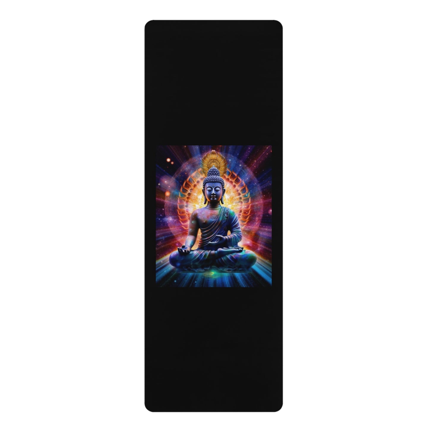 Meditation Bliss Rubber Yoga Mat with Buddha Design