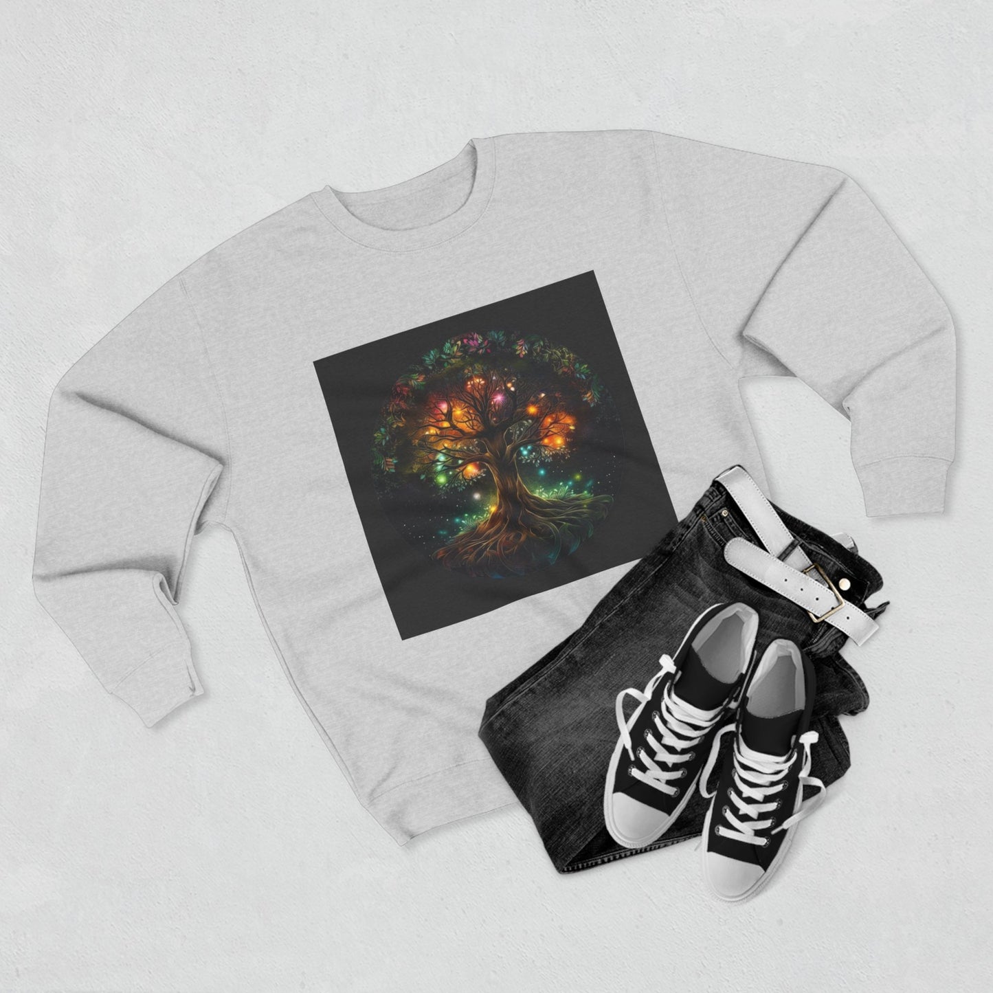 Illuminated Tree of Life Unisex Crewneck Sweatshirt