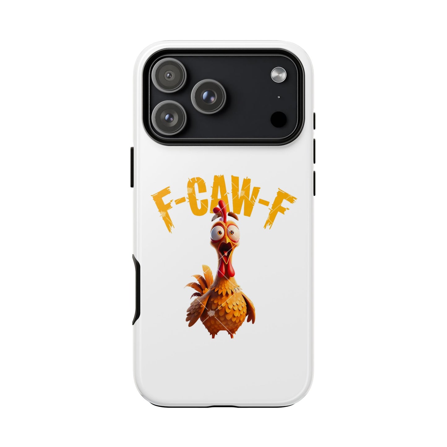 Funny Chicken Phone Case, F-CAW-F Design, Cute Gift, Animal Lover Accessory, Quirky Phone Cover, Birthday Present