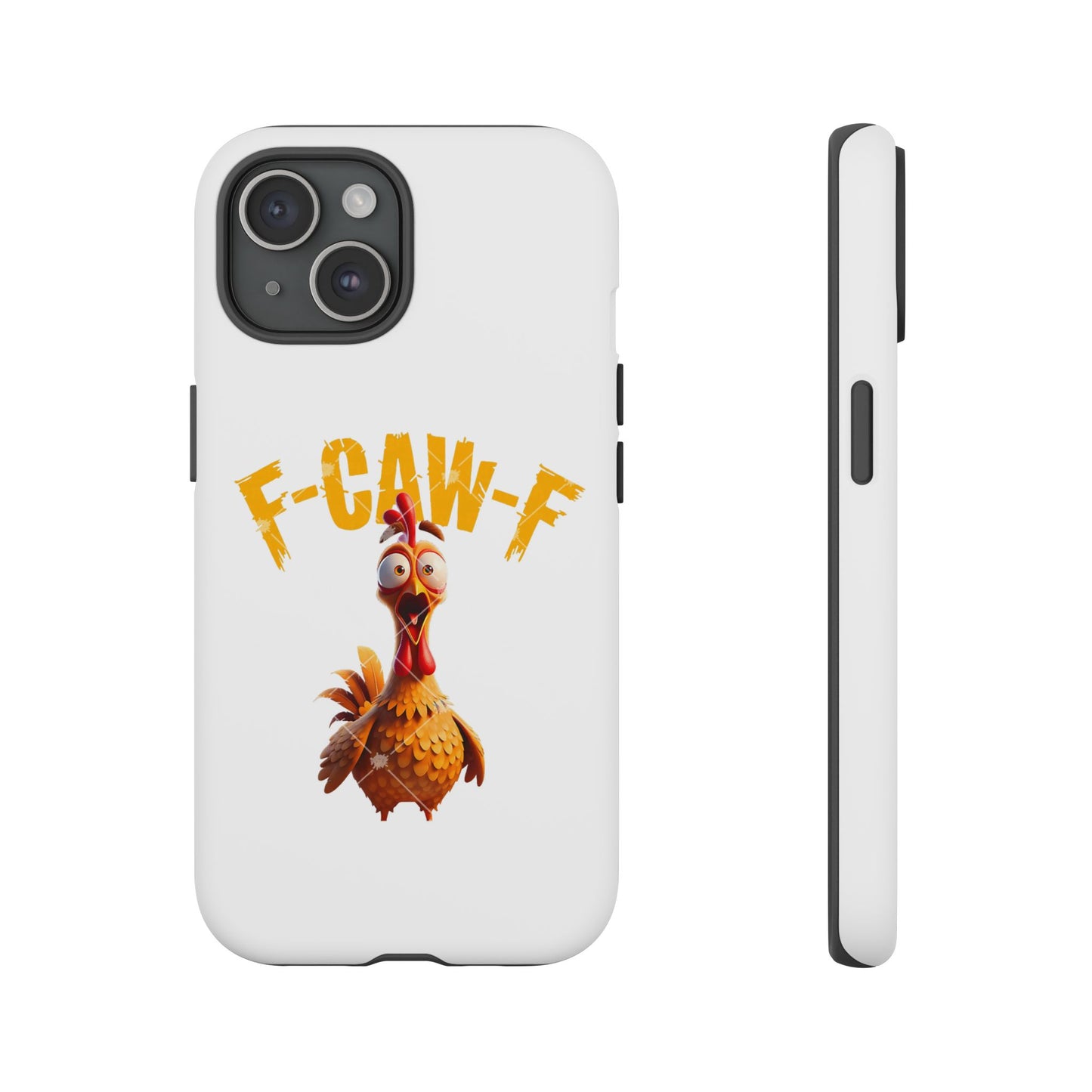 Funny Chicken Phone Case, F-CAW-F Design, Cute Gift, Animal Lover Accessory, Quirky Phone Cover, Birthday Present